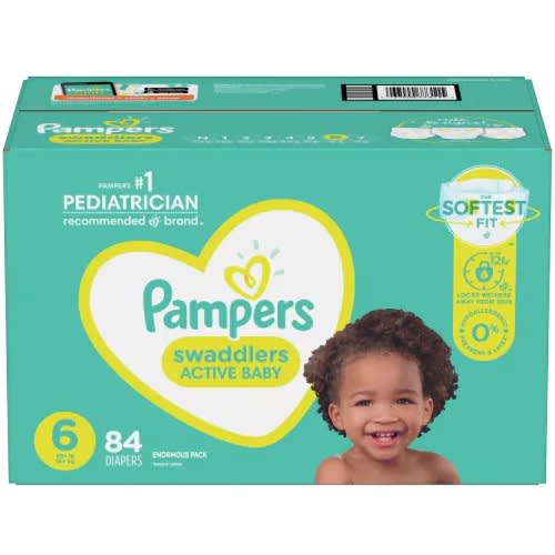 Swaddlers Active Baby - Size 6 - 84 Counts