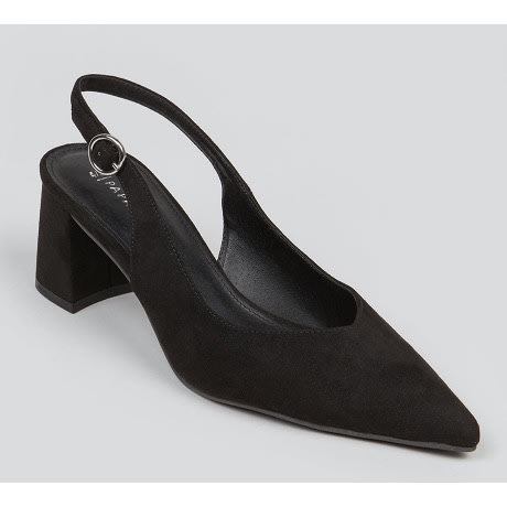 Slingback Court Shoes -black