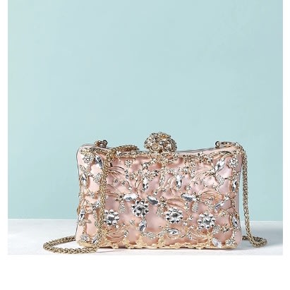 Floral Studded Unique Clutch Purse 2