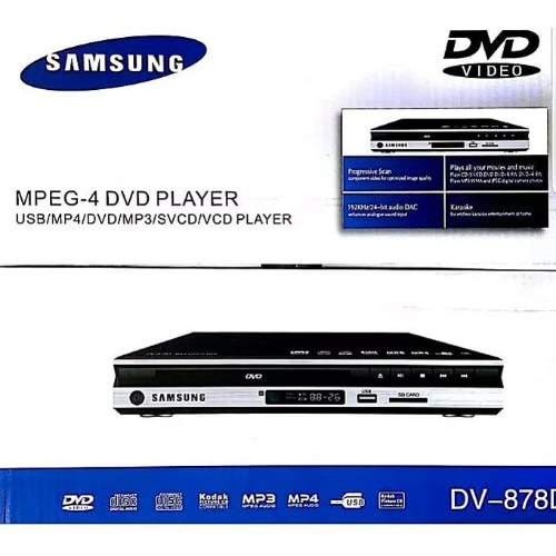 Dvd Player Dv-878d With Usb Port - Black