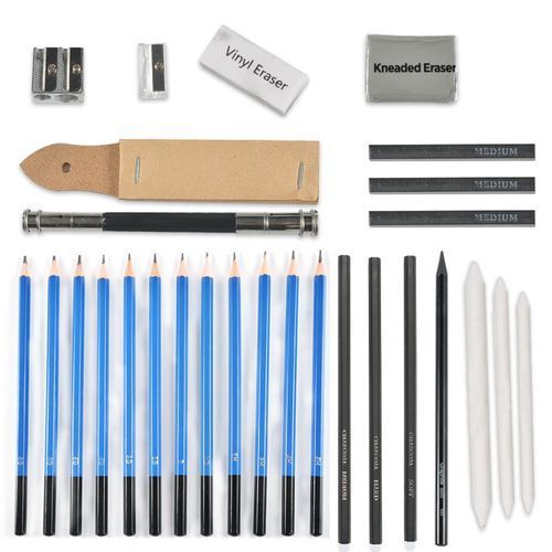 Professional Sketching Drawing Pencils Kit Set Art Tool