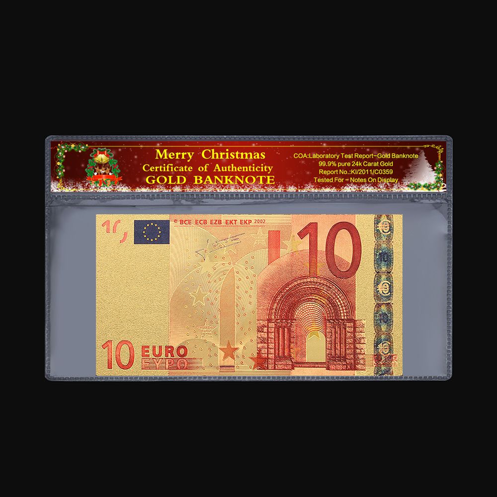 Collectible Euro Commemorative Coin 10 Euro Old Banknote