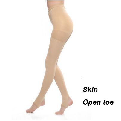 Women Slim Stockings Therapeutic 20-30 MmHg Rehabilitation 680D Shaper Leg Thin Compression Tights Lycra Hose Skin-Open Toe