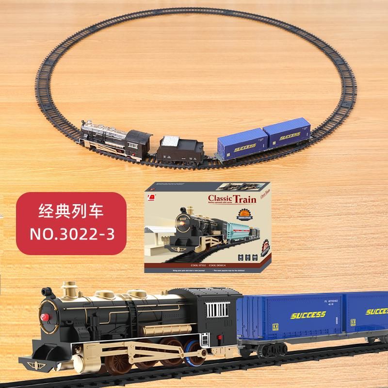 Electric Train Set Creative Decor Train Model Party Gifts Christmas Gifts With Light & Sounds