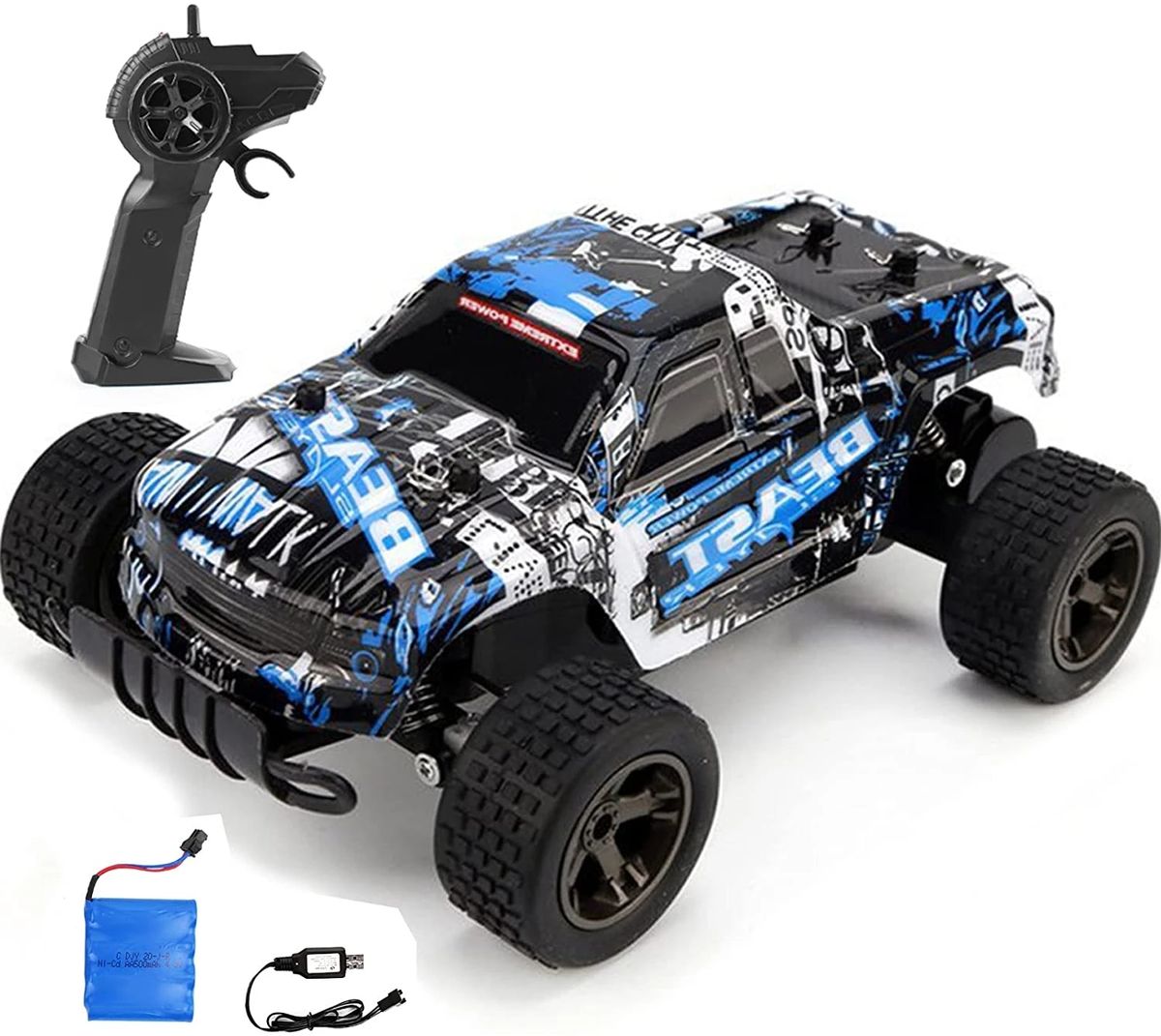 Car LR-C004R Remote Control Car 1:20 4ch 2.4ghz 20km/h Off Buy Off-Road Control Trucks Boys Toys For Children Blue