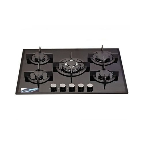 87x51cm Built-in 5 All  Gas Burner Glass Hob Cooktop G915