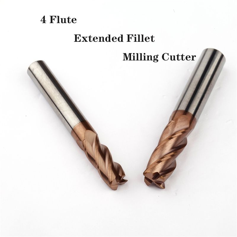 D6 L50 R1.5 Rounded End Milling Tool Machine Parts 4 Flute Radius 35 Degree Carbide Lathe Cutter