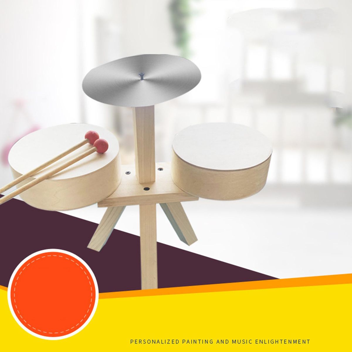 Kids Drum Set Bass Drum Jazz Drum Toys For Girls Beginner
