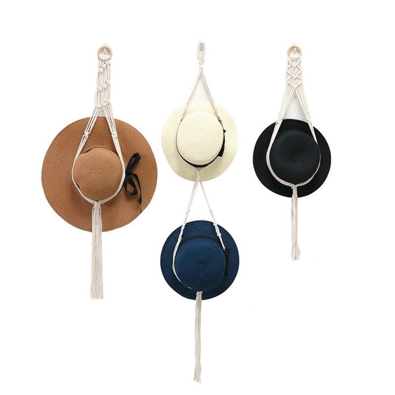 3Pcs Lace Hat Hooks, Bohemian Style Handwoven