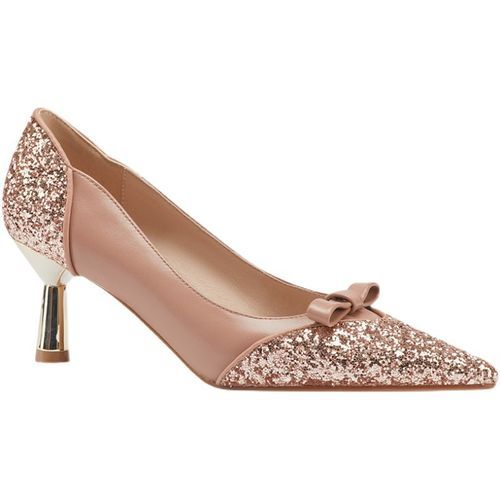 Ladies Classic Simple Pointed Toe Fashion High Heels-Pink