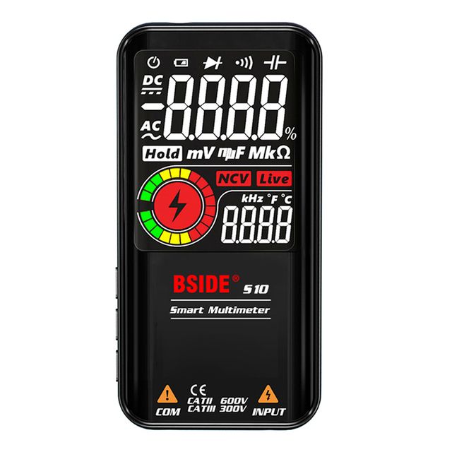 Bside S10/s11 9999 Counts Smart Lcd Digital Multimeter Ac