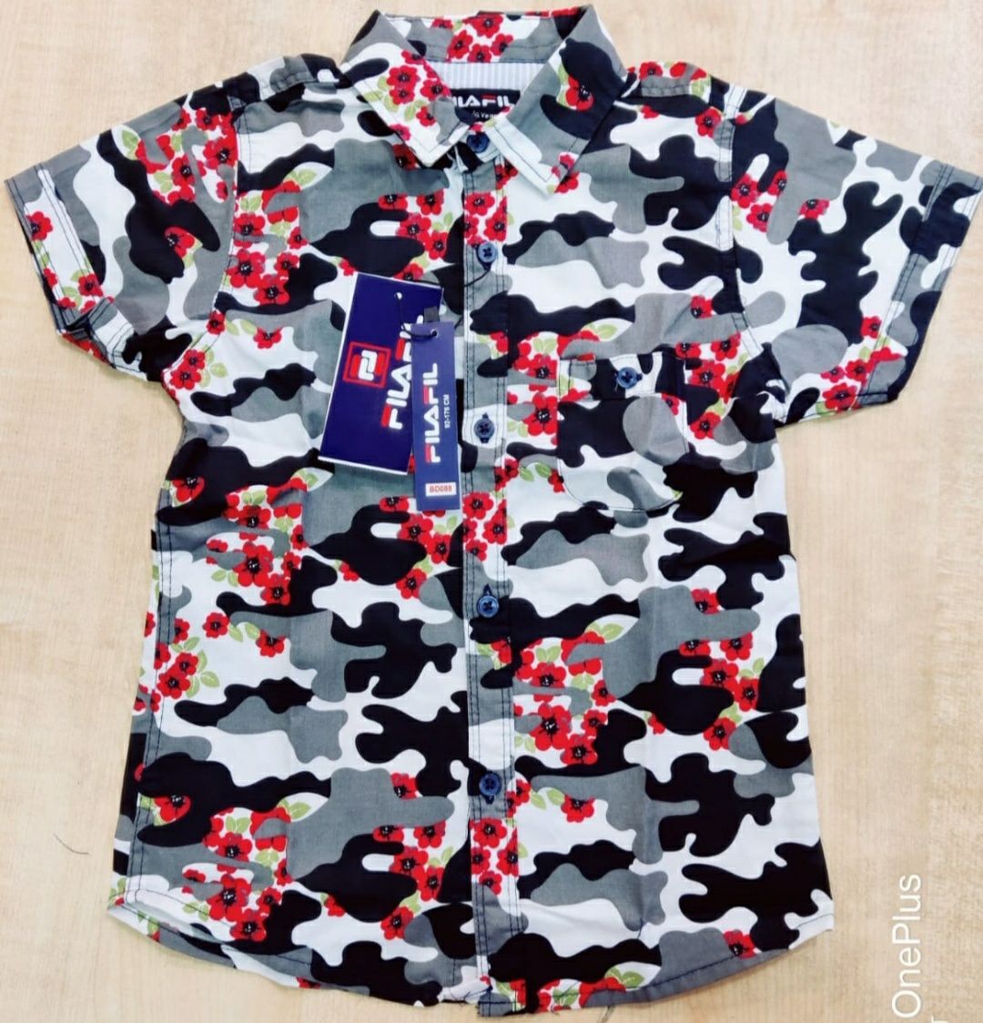 Boy's Classy Camou Shirt ( Size Runs Small)