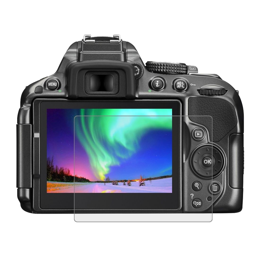 PULUZ Camera 2.5D Curved Edge 9H Surface Hardness Tempered Glass Screen Protector For Nikon D5300 / D5500 / D5600