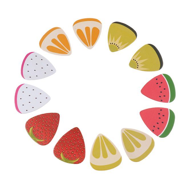 Guitar Painted Pick Plectrum Ukelele Bass Accessories Parts Pack Of 12