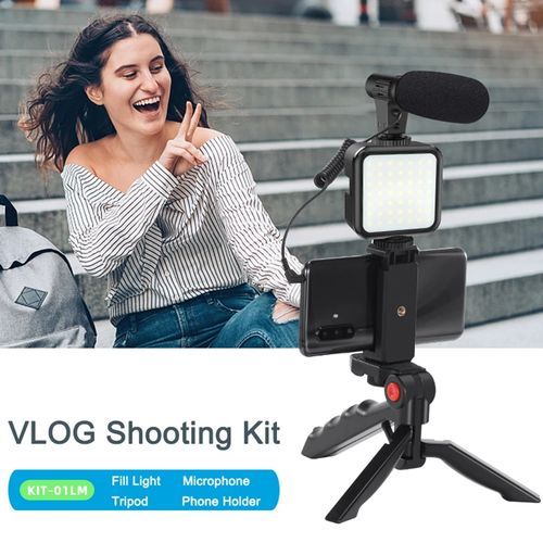 3 In 1 Vlogging Video Making Kit Compatible With Phones