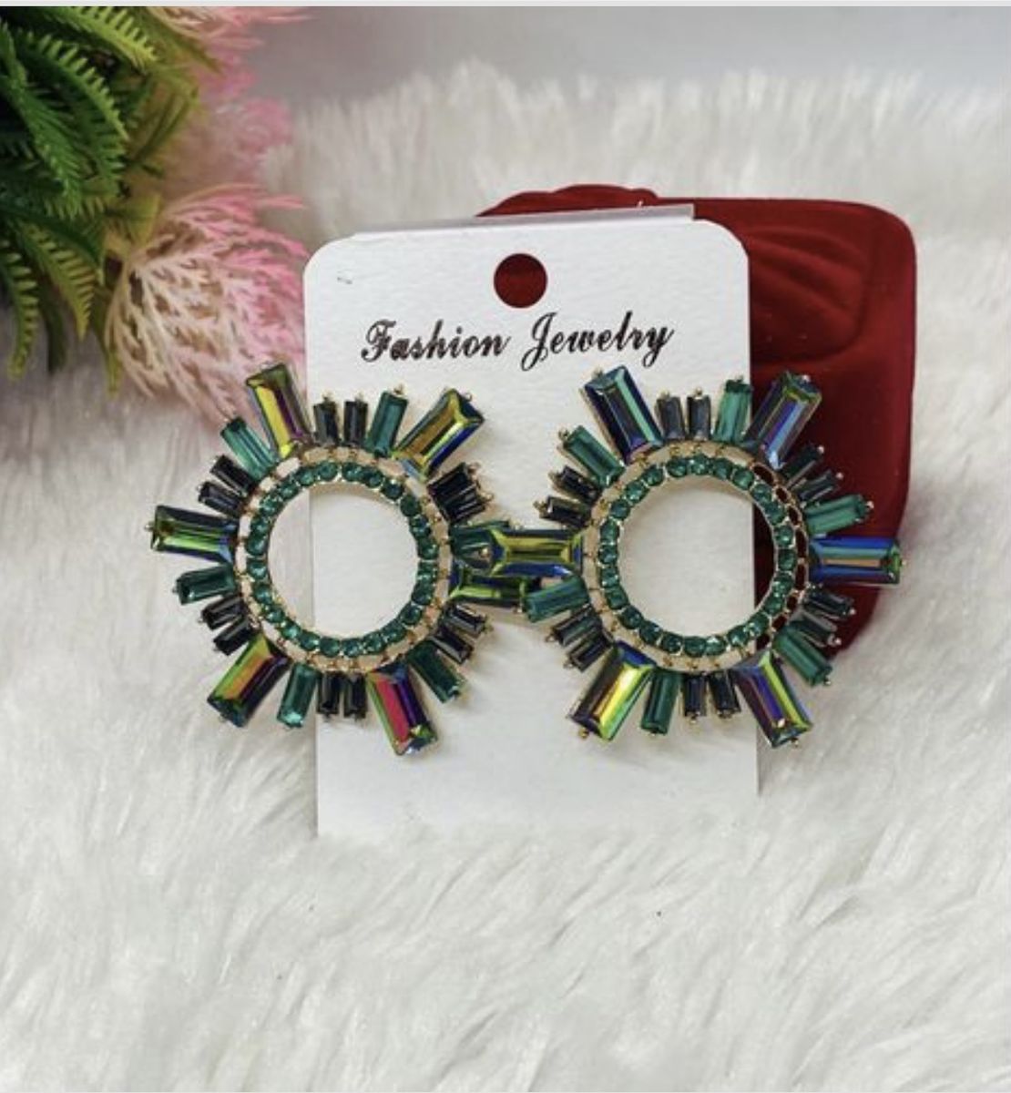 Green Trendy Fashion Earring