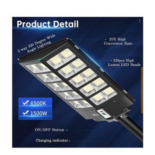 2500W Solar Street Light - 2500Watts - All In One-20 EYES