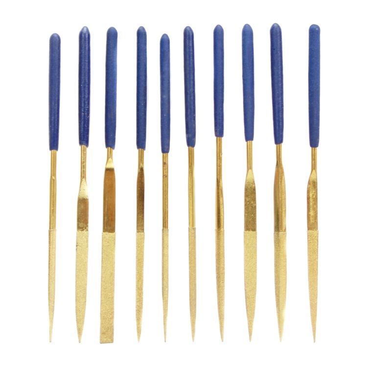 JF-170407 10 In 1 3x140mm Gold Plating Files Group Tool Set