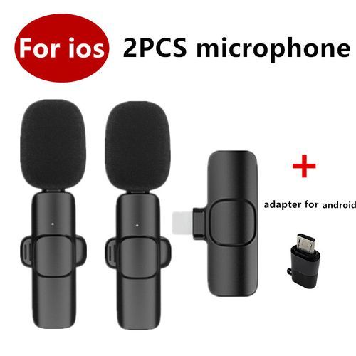 Portable Wireless Lapel Microphone For Android (Type-C And USB Micro-B) Connector