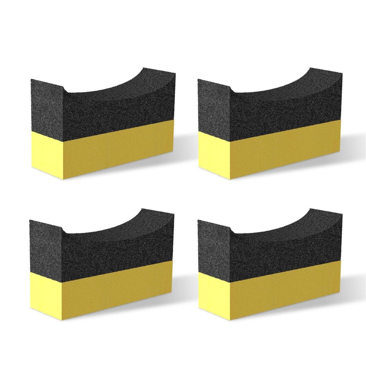 Car Sponge Car Care Kit 4pcs Soft Sponge Set for Fast Decontamination