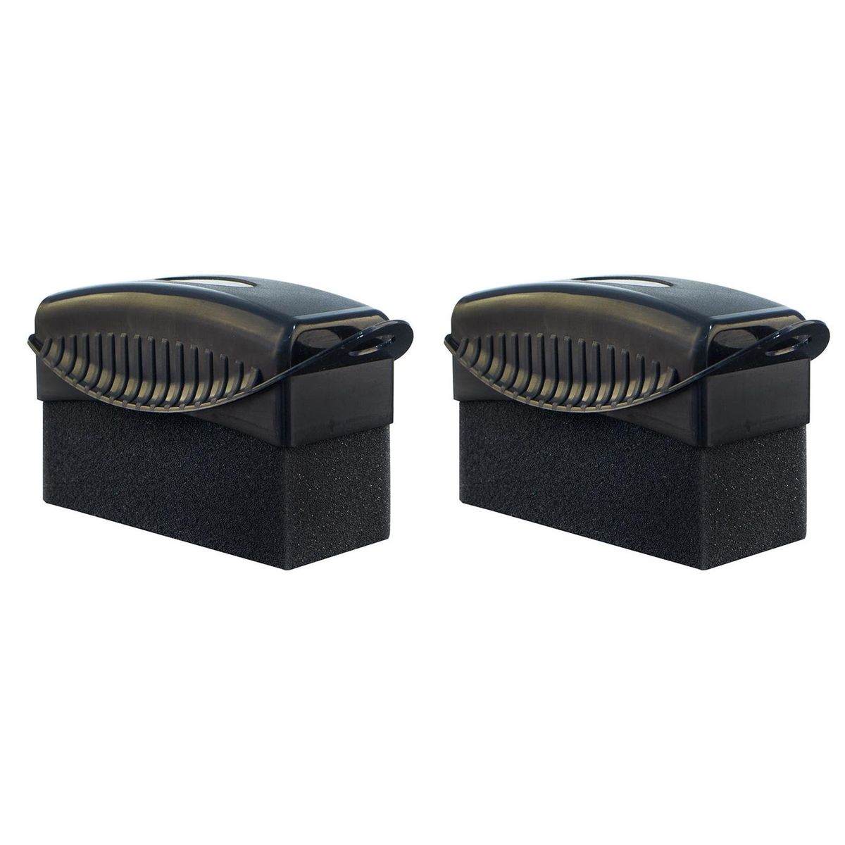 Car Tire Applicator Tire Care Kit 2pcs Soft Applicator Pads for Waxing Black