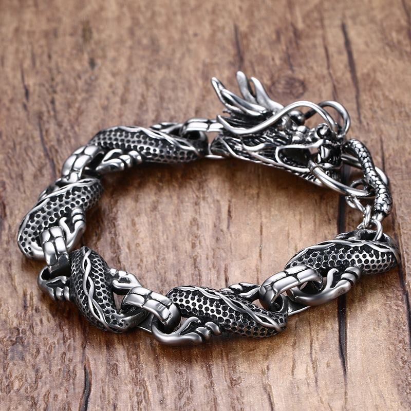 High Quality Cuban Chain Viper Snake Let For Men Fashion Animal Head