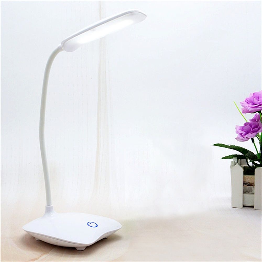 LED Desk Lamp USB Charging Night Alarm Clock Thermometer