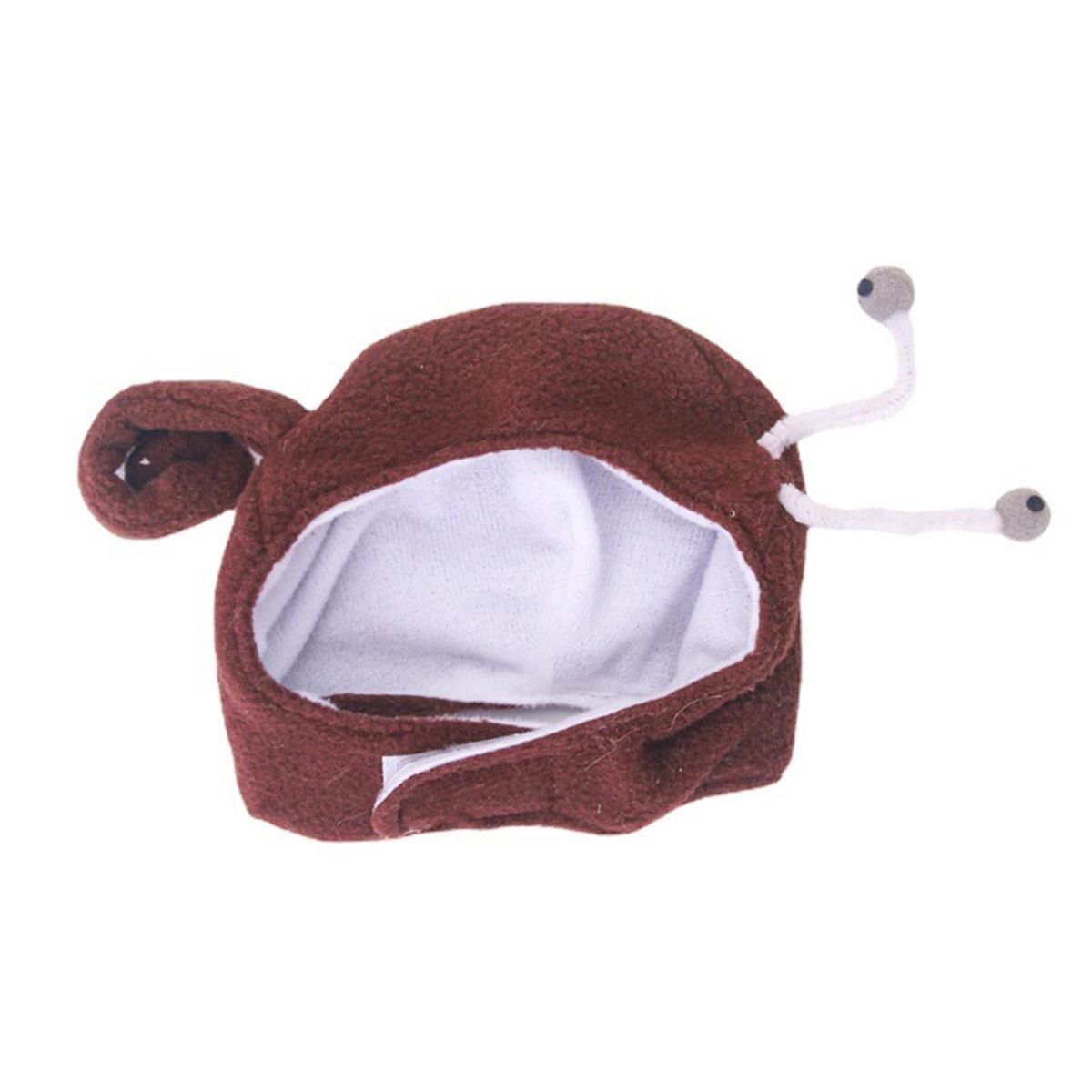 Cat Headgear Lovely Snail Shape Pet Cat Cross-dressing Hat Coffee