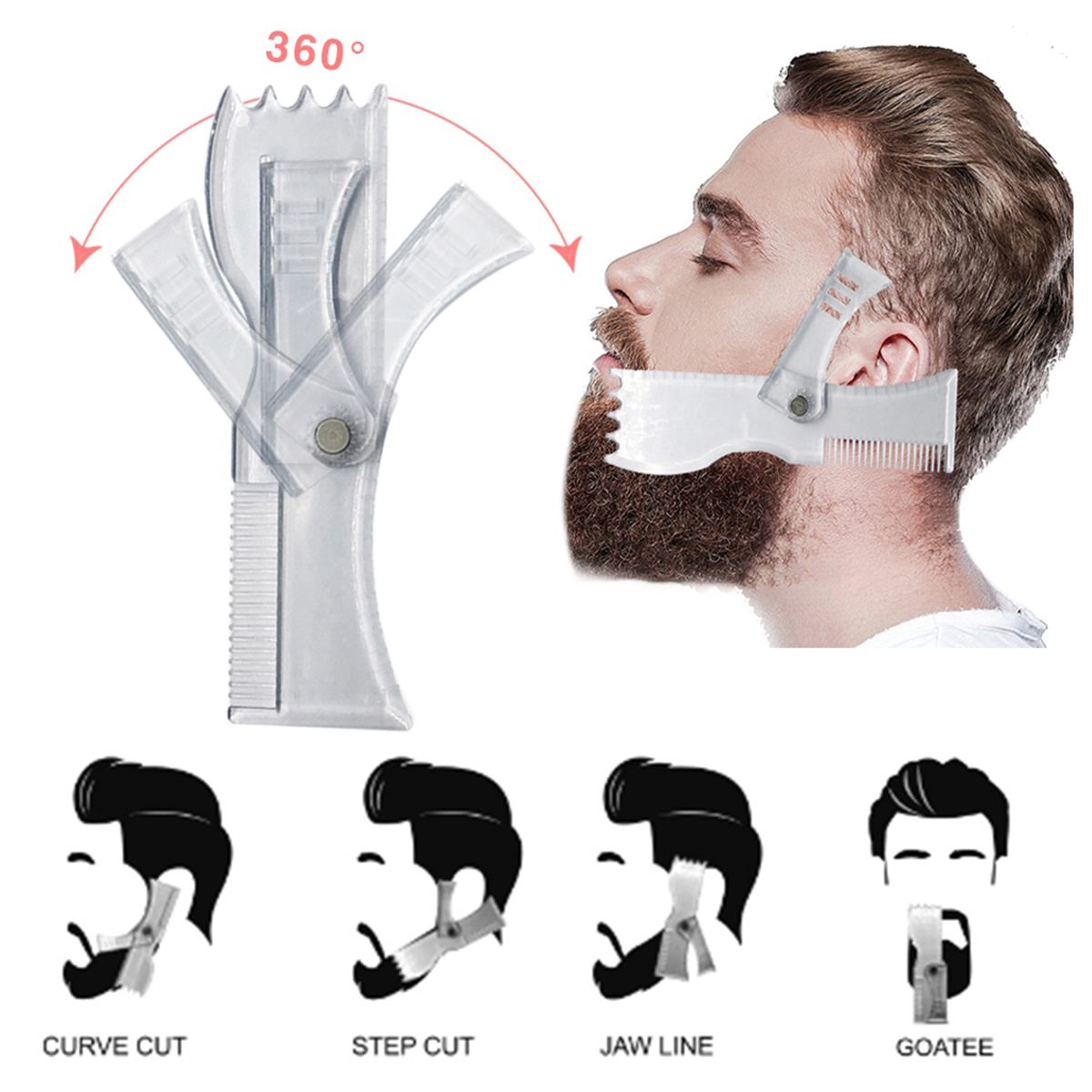 Waterproof Hair Moustache Eyebrow Beard Filler Pen Pencil Long-lasting