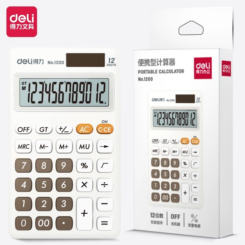 Portable Calculator For Home Office Calculators Solar Battery Dual Power Fashion Color Calculating Machine Stationery