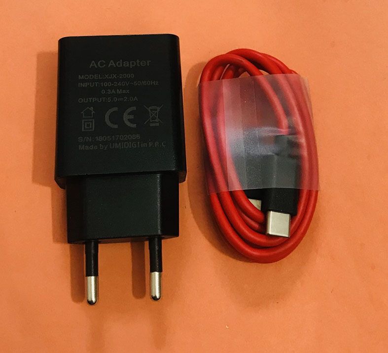 Travel Charger Eu Plug Adaptertype C Cable For Umidigi A7