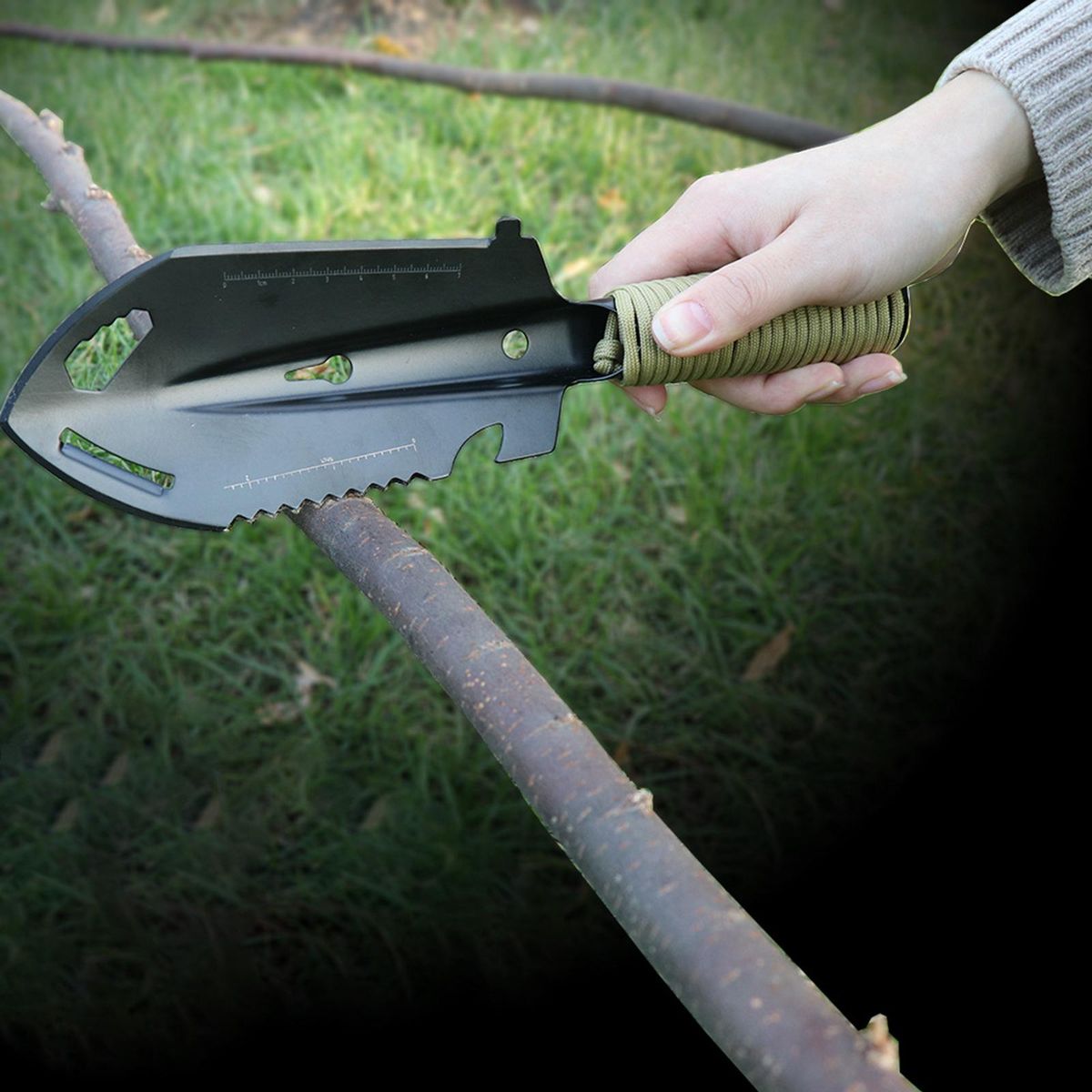 Camping Shovels Multifunctional Handy  Green