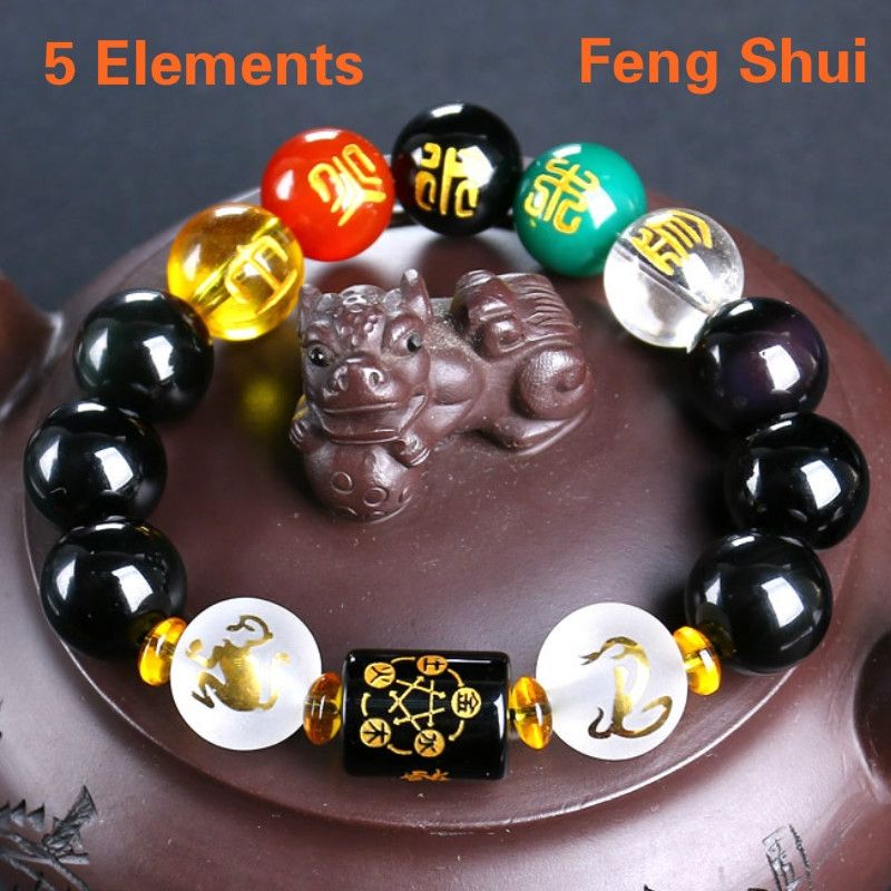 5 Elements Feng Shui Beads Talisman Luck Amulet Bracelet