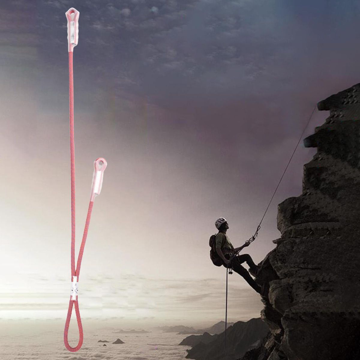 Off Protective Safety Belt Rock Climbing Red