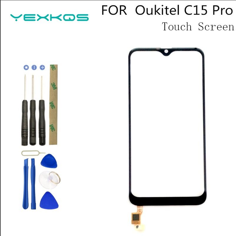 Mobile Touch Screen For Oukitel C15 Pro Touchscreen Phone Front Camera Strap