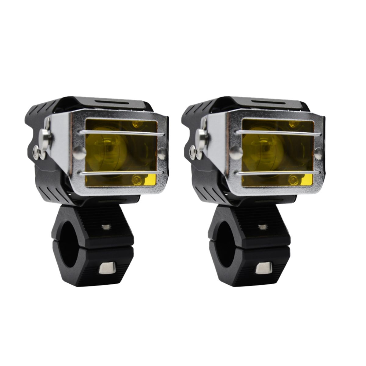 2Pcs Motorcycle Spotlight Front LED Driving Lights 9000LM