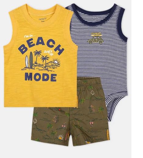 Baby Boy Top, Bodysuit And Short Sets