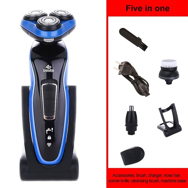 4 In 1 Male Electric Shaver Rechargeable Face Shaver