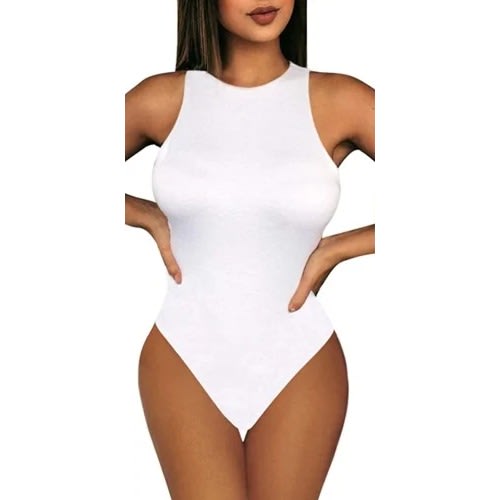 Sleeveless Bodysuit - White