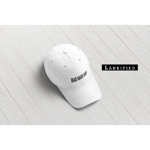 Bad Hair Day Strap Back Face cap - White