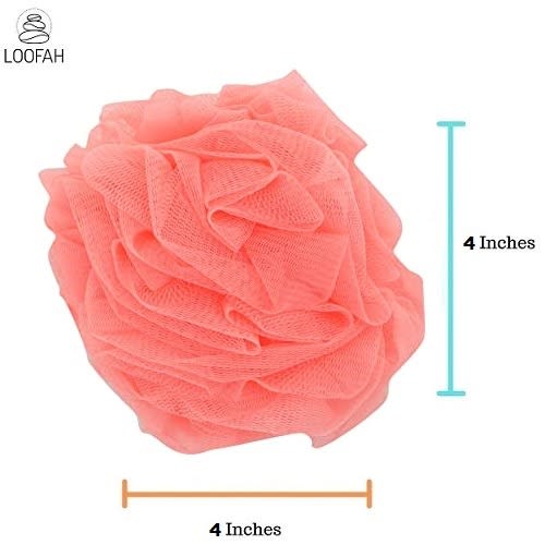 Baby & Toddler Bath Pouf Loofah Sponge - Peach