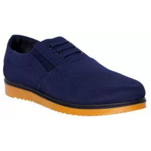 Flames Slip-on Men's Sneakers - Blue