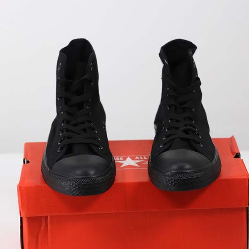 All Black Hightop Sneakers
