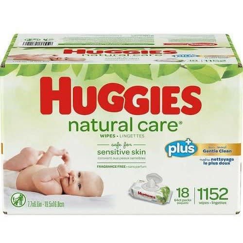 Natural Care Plus Wipes 1152 Count