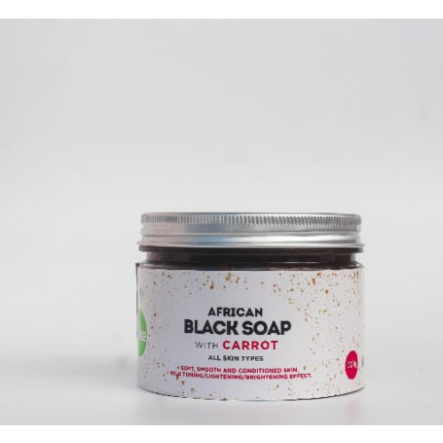 African Black Soap With Carrot - 300g