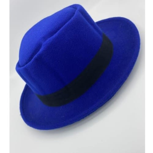 Men's Fedora Hat - Blue