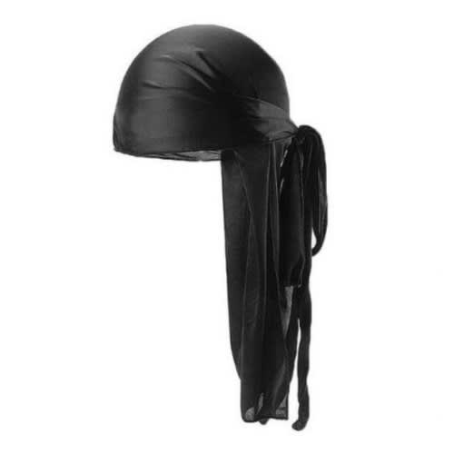 Plain Silk Durag - Black
