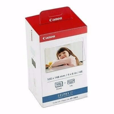 Selphy Colour Ribbon Ink/photo Paper Set - Kp-108in