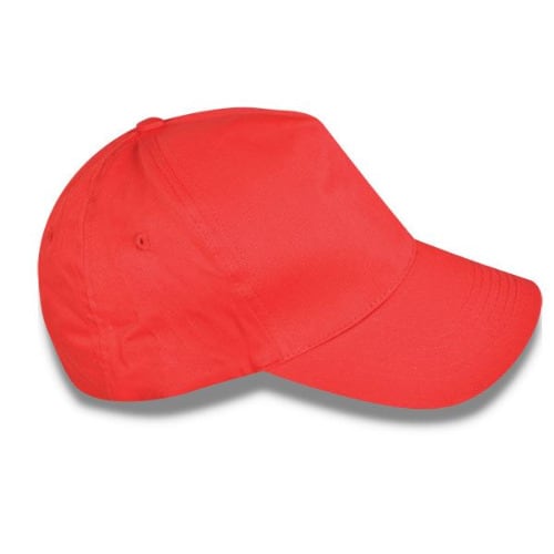 Plain Red Baseball Face Cap