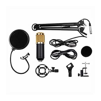 Bm800 Microphone With Stand And Pop Filter